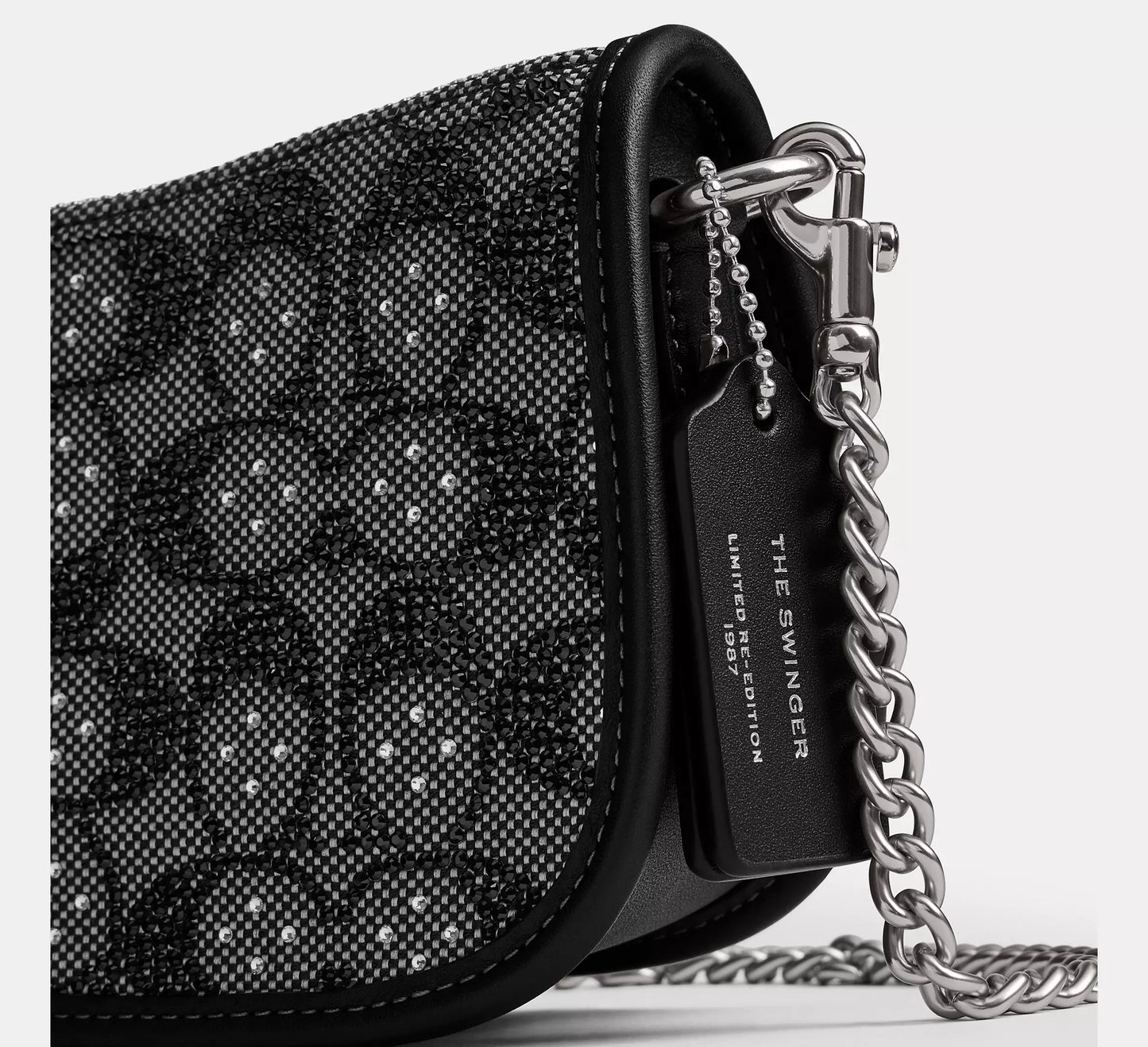 Swinger Bag 20 With Chain In Crystal Signature Jacquard