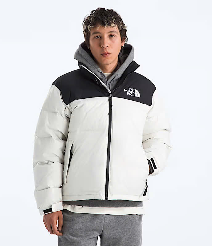 The North Face 1996 Retro Nuptse Jacket – White – Men’s Waterproof Puffer Coat UK