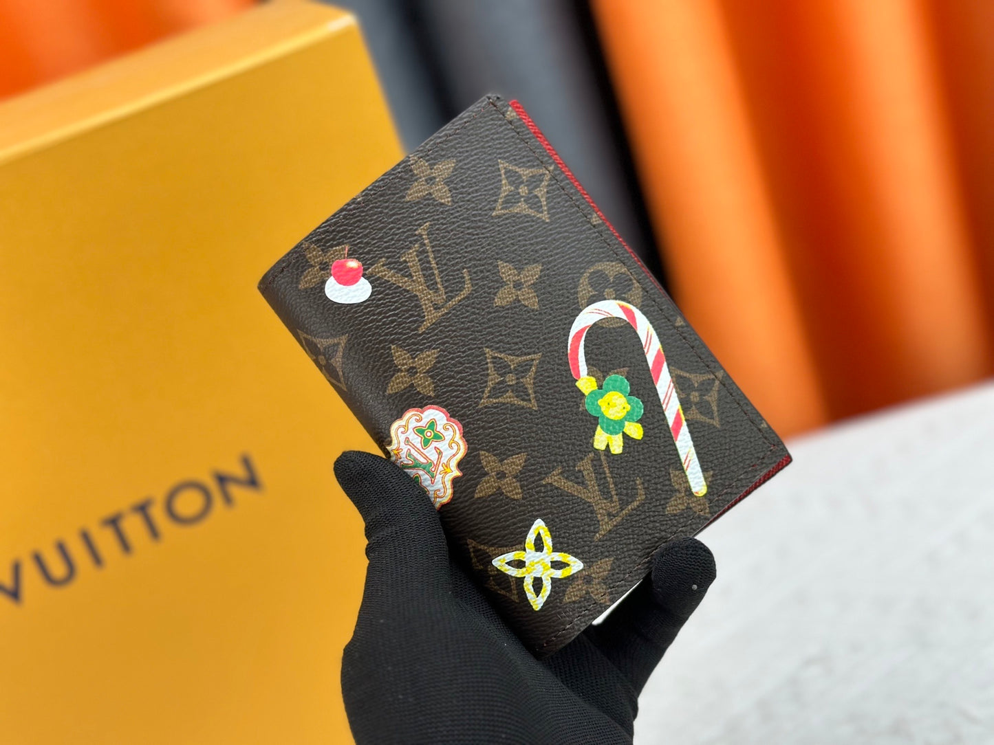 Candy Factory Monogram Passport Cover