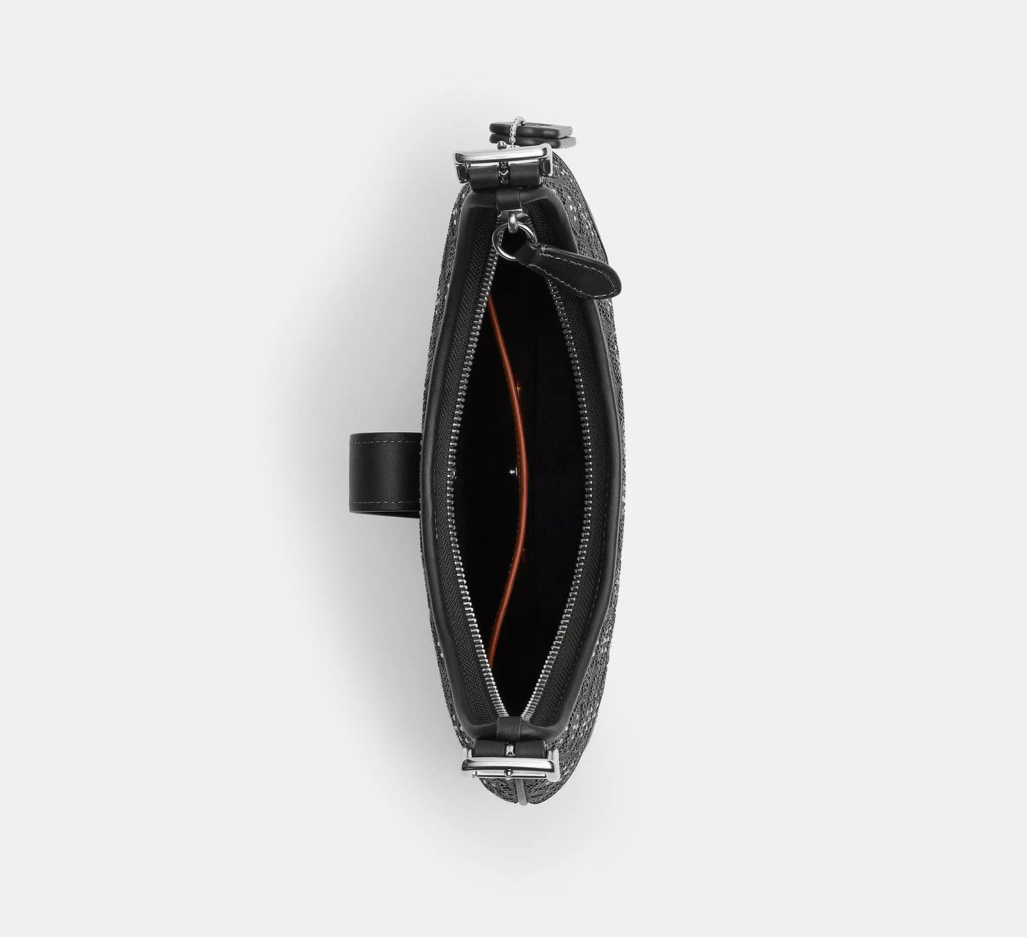 Hamptons Hobo Bag In Crystal Signature Jacquard