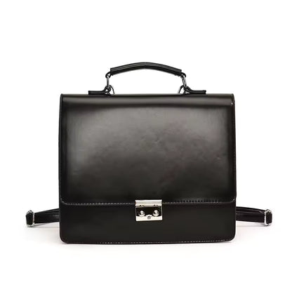 Fashion Women Press Locks Backpacks Satchels