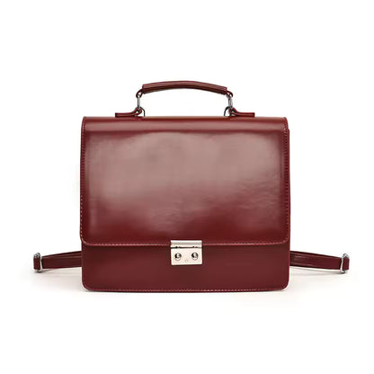 Fashion Women Press Locks Backpacks Satchels