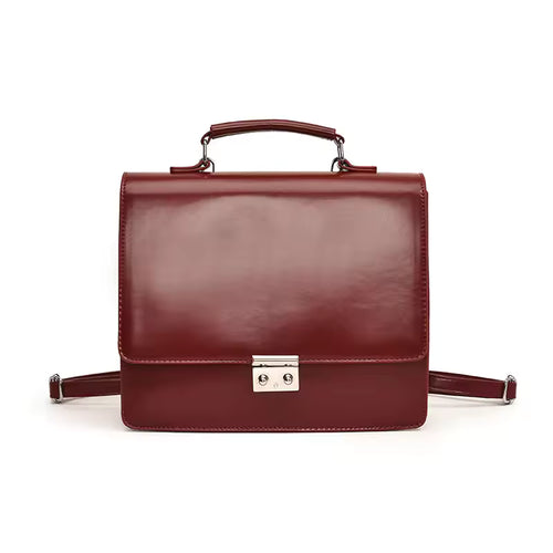 Fashion Women Press Locks Backpacks Satchels