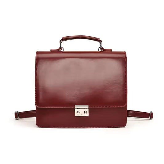 Fashion Women Press Locks Backpacks Satchels