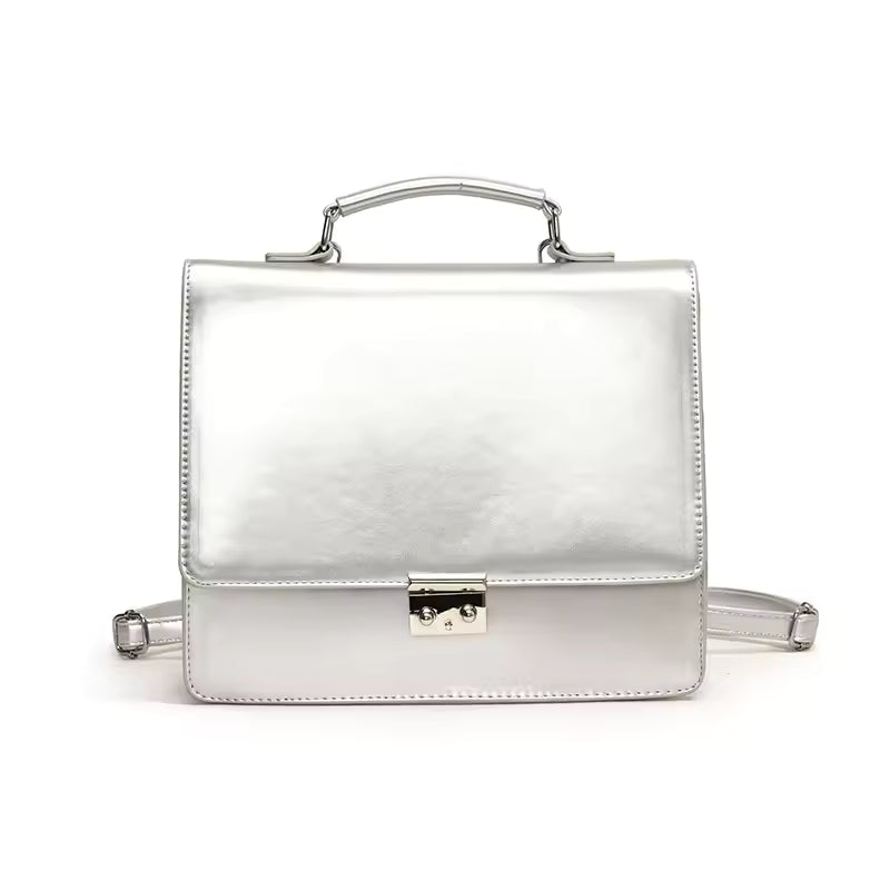 Fashion Women Press Locks Backpacks Satchels