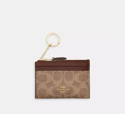 Mini Skinny ID Case – Authentic Crossgrain Leather & Signature Canvas