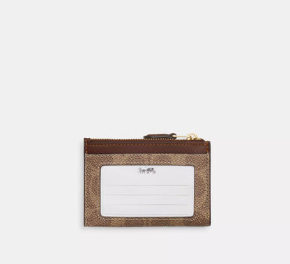 Mini Skinny ID Case – Authentic Crossgrain Leather & Signature Canvas