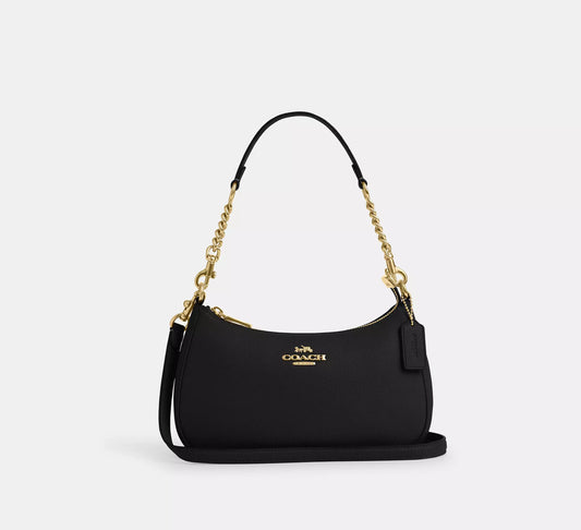 Coach Teri Shoulder Bag Black Front
