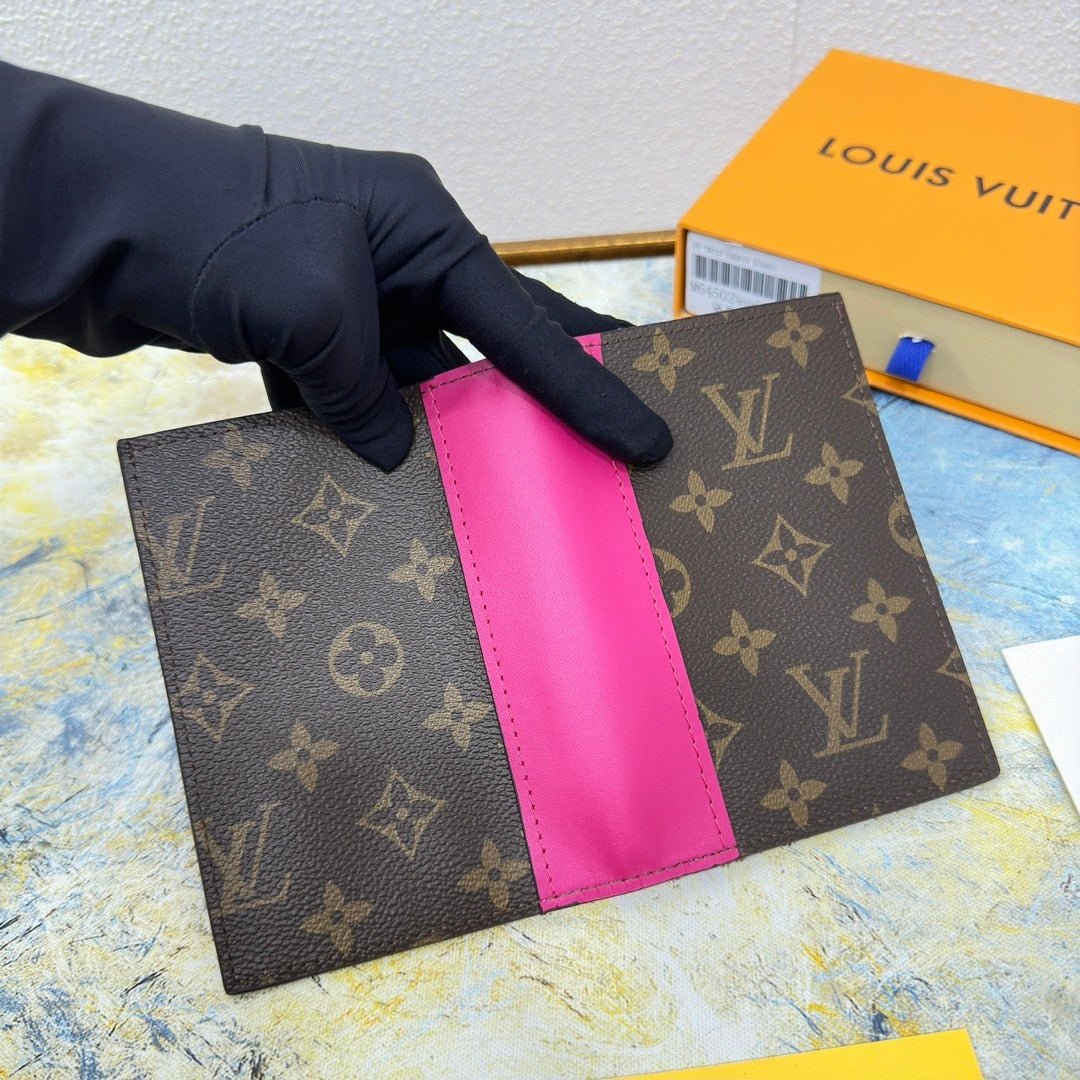 Color Pop Monogram Passport Cover - Bloom