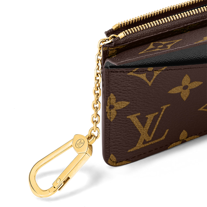 Recto Verso Card Holder - Monogram Canvas Style - Compact Wallet & Coin Purse
