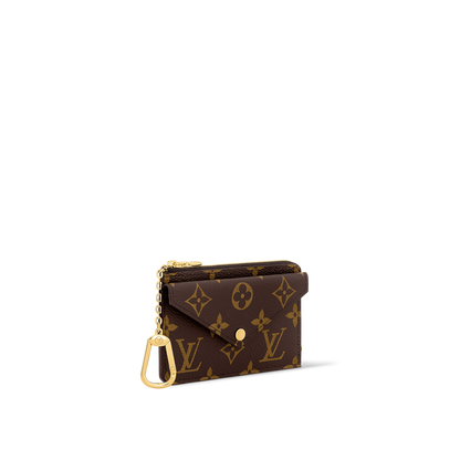 Recto Verso Card Holder - Monogram Canvas Style - Compact Wallet & Coin Purse
