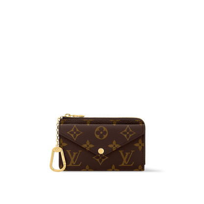 Recto Verso Card Holder - Monogram Canvas Style - Compact Wallet & Coin Purse