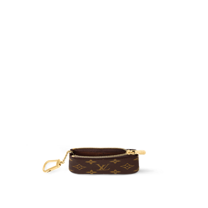 Monogram Key Pouch Wallet with Chain - Multi-Use Coin Purse
