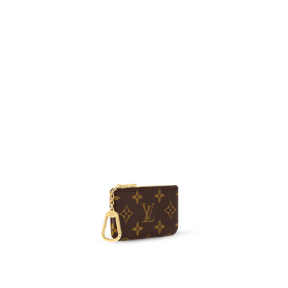 Monogram Key Pouch Wallet with Chain - Multi-Use Coin Purse