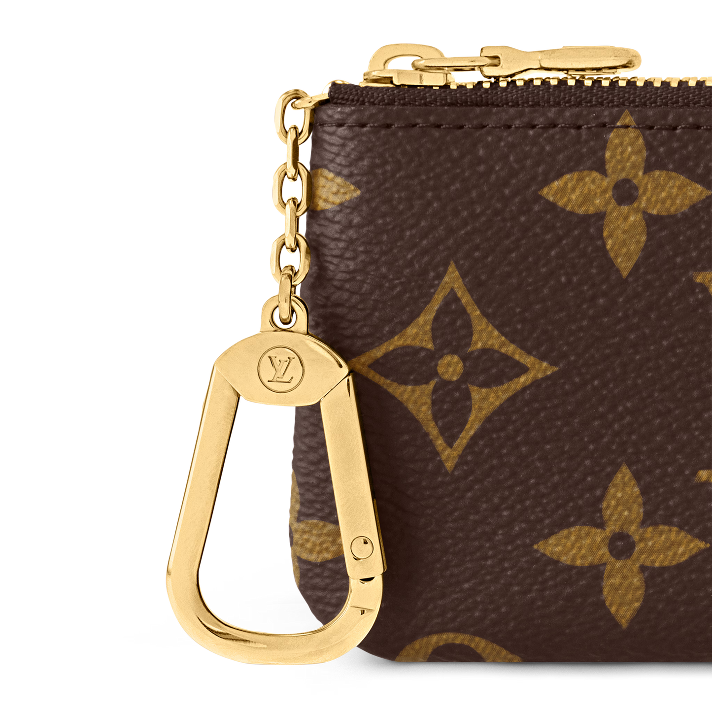 Monogram Key Pouch Wallet with Chain - Multi-Use Coin Purse