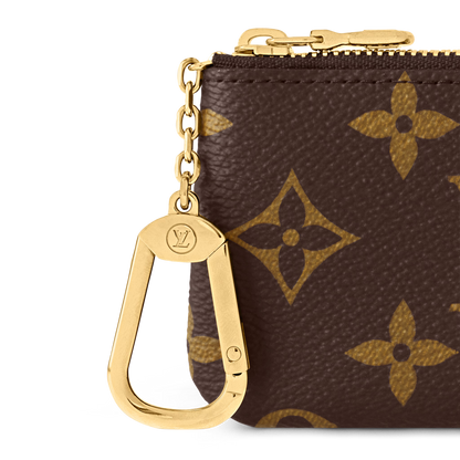 Monogram Key Pouch Wallet with Chain - Multi-Use Coin Purse