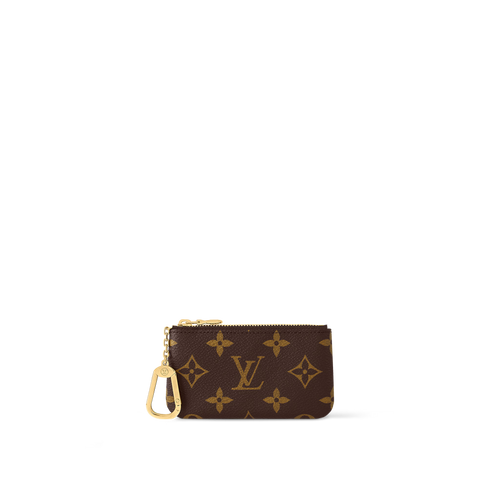 Monogram Key Pouch Wallet with Chain - Multi-Use Coin Purse