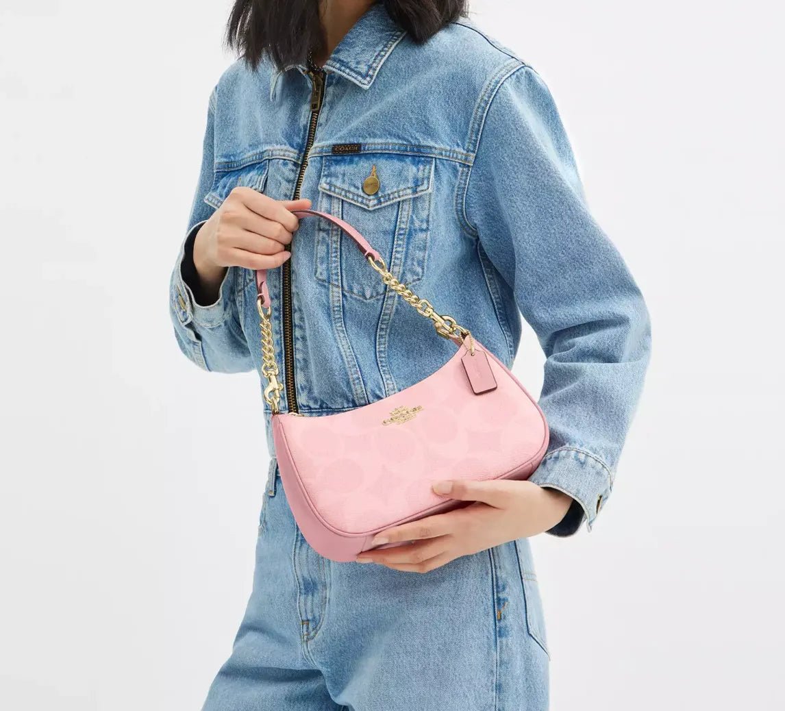 Teri Shoulder Bag In Signature Canvas - Bloom